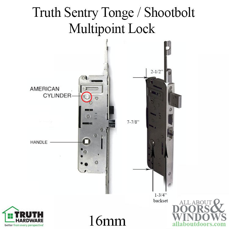 Truth Sentry 16mm Active Tongue / Shootbolt, 45/92 - Truth Sentry 16mm Active Tongue / Shootbolt, 45/92