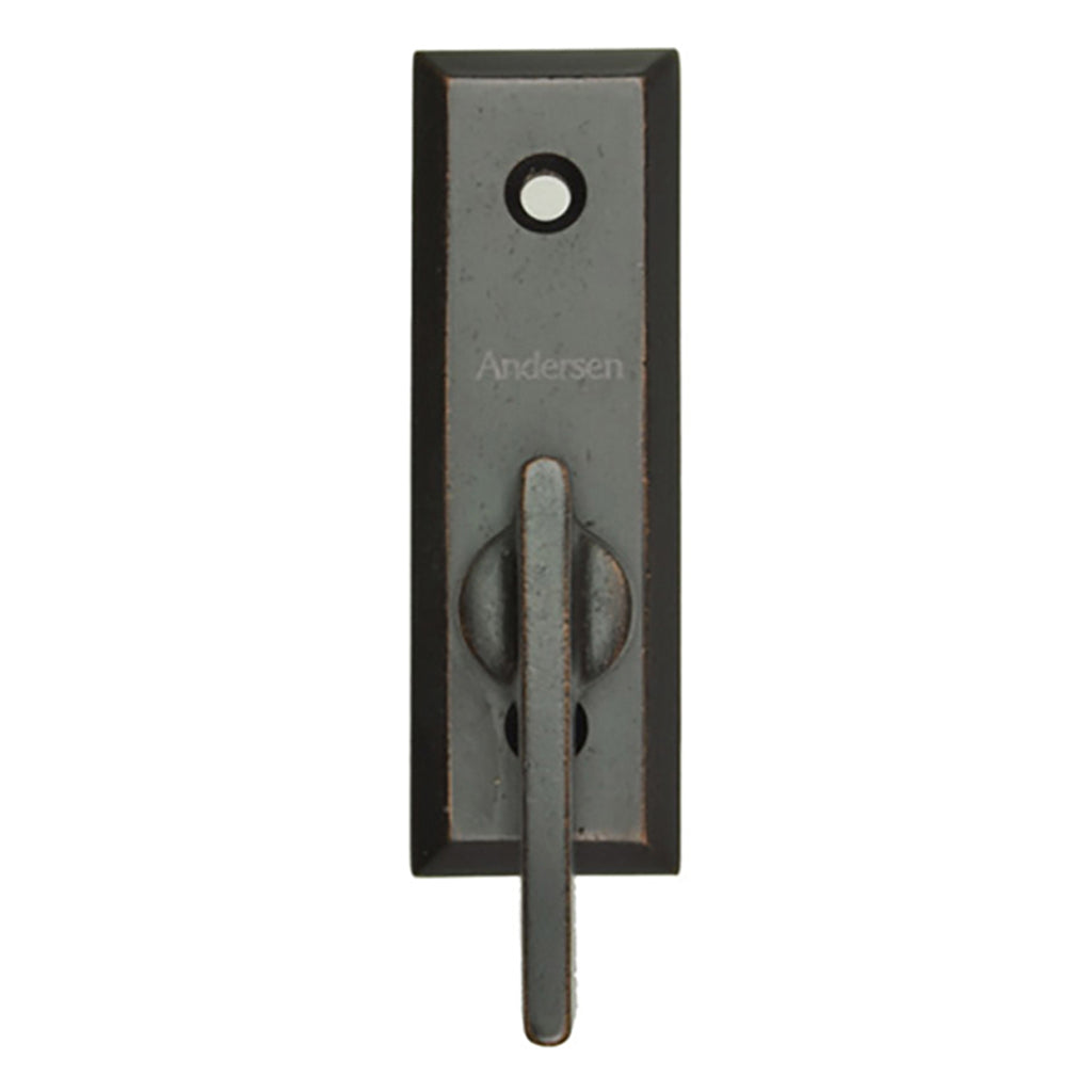 Andersen Frenchwood Gliding Doors - Thumb Latch - Yuma - Inside Lock - Distressed Bronze - Andersen Frenchwood Gliding Doors - Thumb Latch - Yuma - Inside Lock - Distressed Bronze