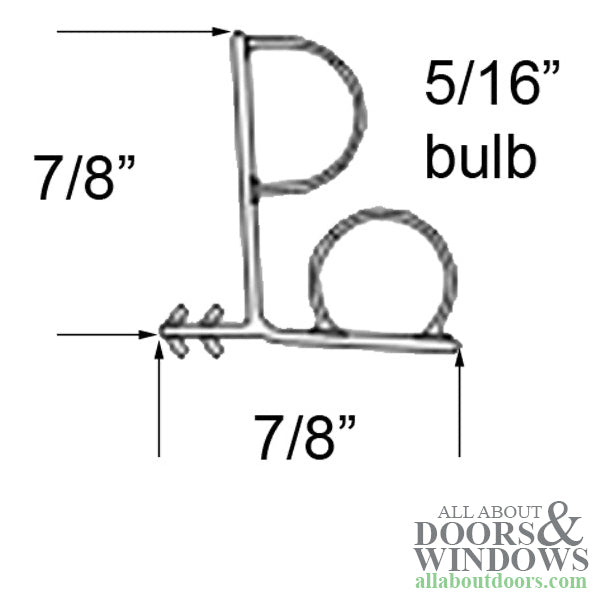 V2350 Weatherstrip, Jamb, 7-0 - V2350 Weatherstrip, Jamb, 7-0