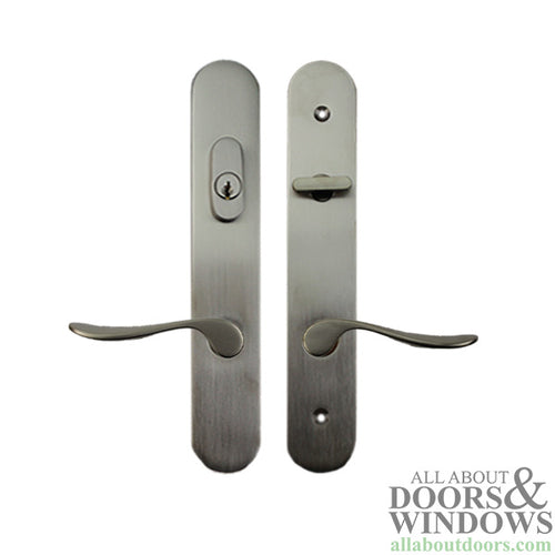 Marvin Door Handle Set PVD Satin Nickel Active Keyed Marvin Door Handle - Marvin Door Handle Set PVD Satin Nickel Active Keyed Marvin Door Handle