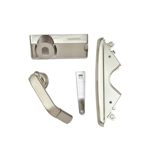 Andersen Casement Window - 200/400 Series - Hardware Pack - Folding Contemporary - Satin Nickel - Andersen Casement Window - 200/400 Series - Hardware Pack - Folding Contemporary - Satin Nickel
