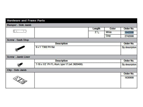 Andersen Side Jamb Bumper For Perma Shield Narroline Windows Side Jamb Bumper - Andersen Side Jamb Bumper For Perma Shield Narroline Windows Side Jamb Bumper