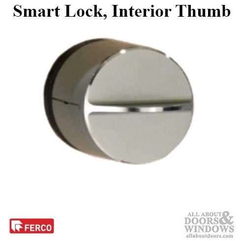 Danalock V3 Smart Lock , Interior Cylinder Trim - Satin Chrome