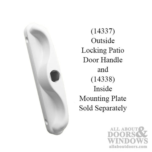 Mounting Plate for Locking Sliding Patio Door Handle Interior Mounting Plate - Mounting Plate for Locking Sliding Patio Door Handle Interior Mounting Plate