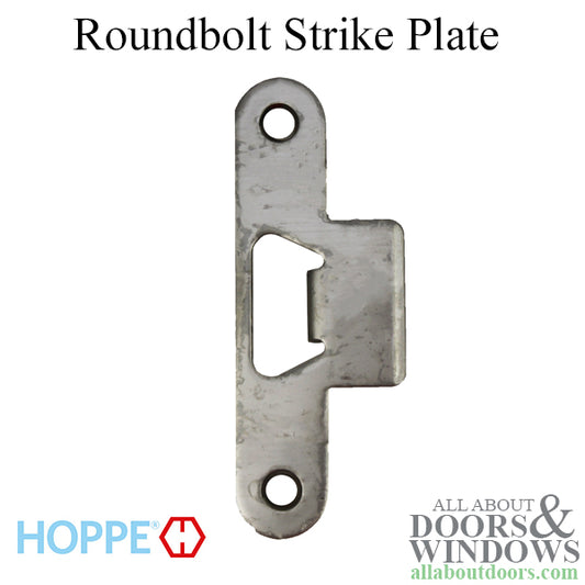 Strike Plate, PB0003N, Roundbolt 1.41 x 3.82 -Stainless Steel