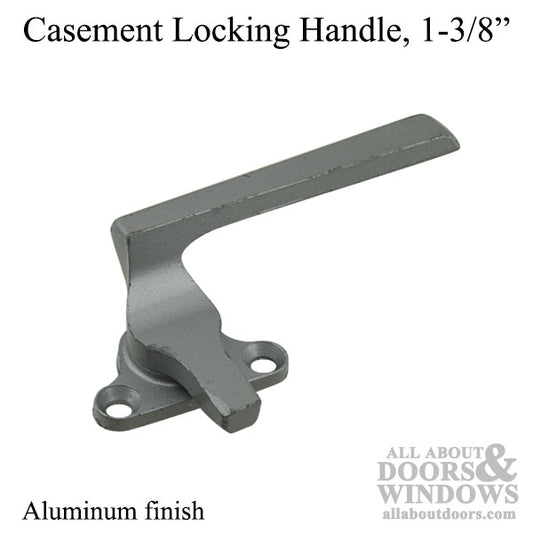 Handle, Casement Locking 1-3/8” Diecast, Right Hand - Aluminum finish