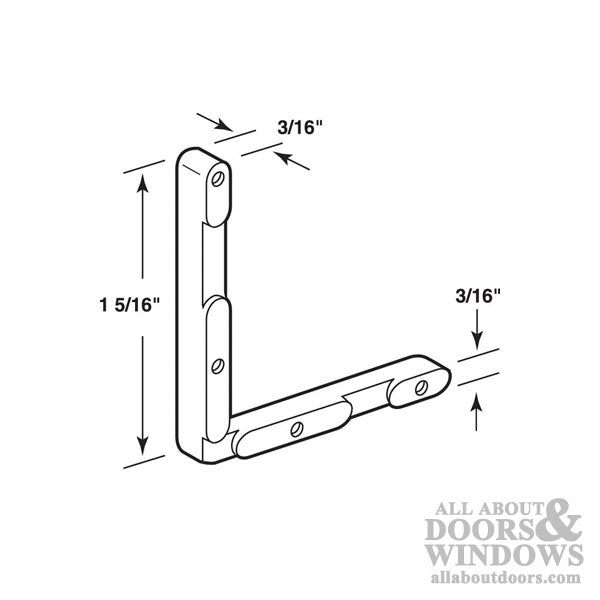 Window Frame Corner Insert, 8 PACK - Zinc Diecast - Window Frame Corner Insert, 8 PACK - Zinc Diecast