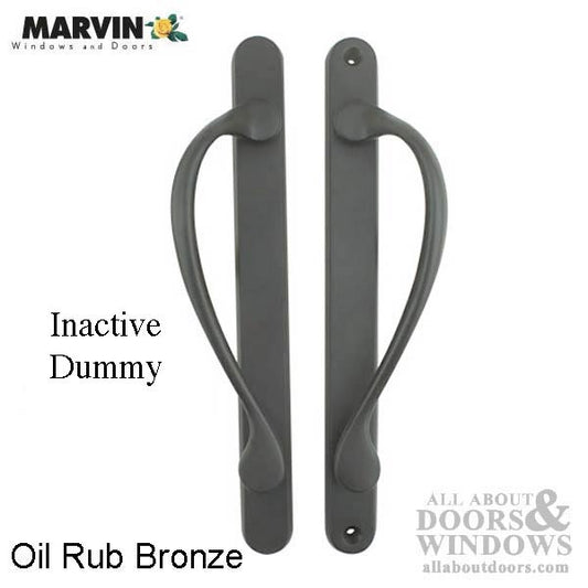 Marvin Inactive / Dummy Narrow Sliding Door Handle - Oil Rubbed Bronze