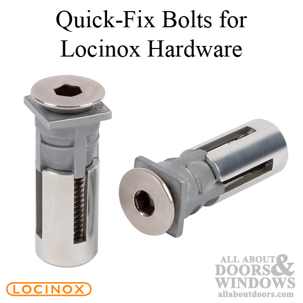 Pair of Locinox Stainless Steel Fixation Bolt with High Pulling Resistance - Pair of Locinox Stainless Steel Fixation Bolt with High Pulling Resistance