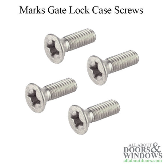 Screws for Marks Gate Lock Case Replacement Screw Pack