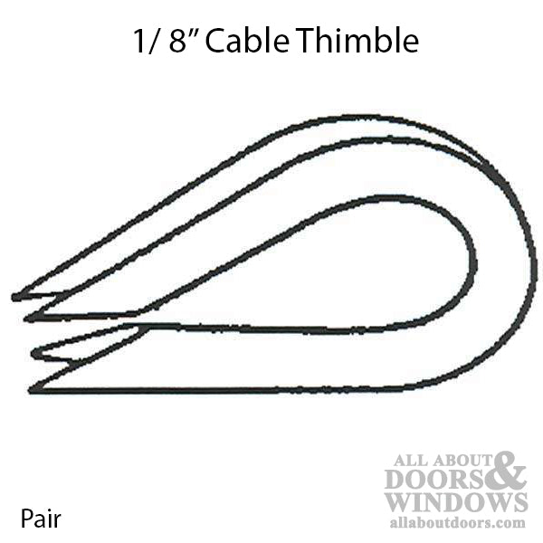 Cable Thimble - 1/8 Inch - Cable Thimble - 1/8 Inch