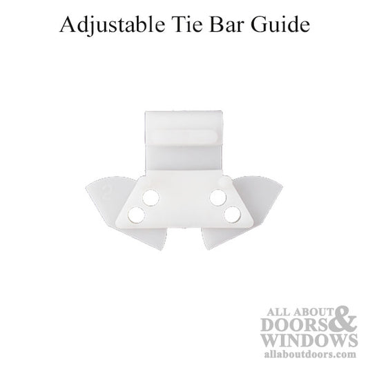 Adjustable Tie Bar Guide, VS Casement - White