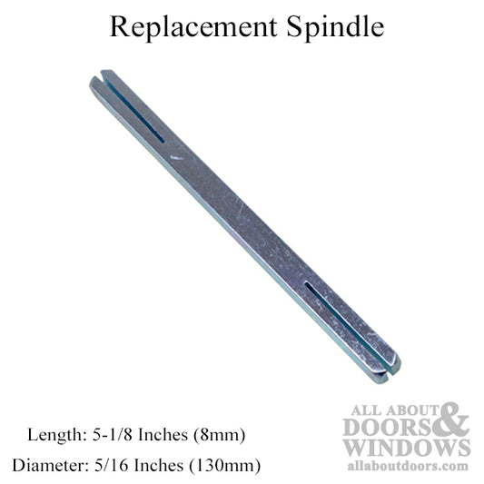 Spindle, 5/16" x 5-1/8"  (8mm x 130mm)  3" Door