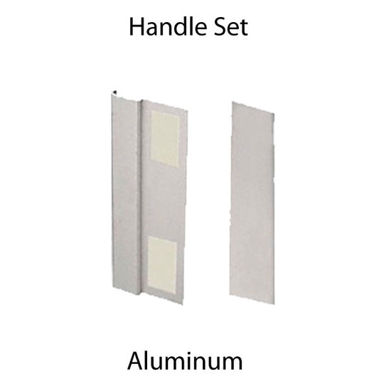 Cover Plate & Pull for Sliding Glass Door - Aluminum