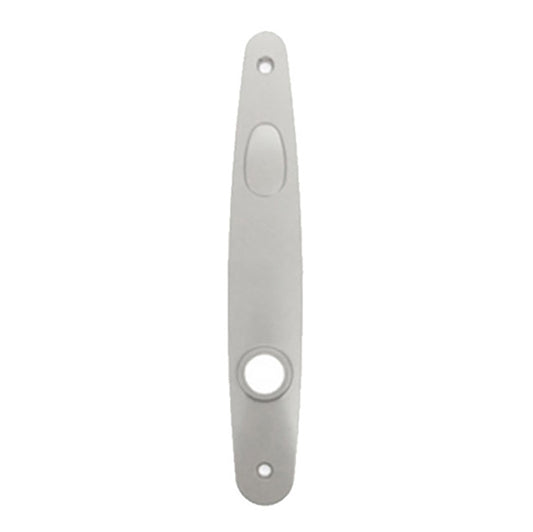 Exterior/Interior Escutcheon Plate - Tribeca Passive Handle Set - White