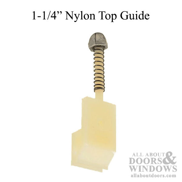 1-1/4 Inch Long Stem Nylon Top Guide for Sliding Screen Door - 1-1/4 Inch Long Stem Nylon Top Guide for Sliding Screen Door