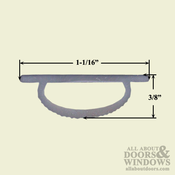 36 Inch by 1-1/16 Inch Vinyl Threshold Replacement Insert for SDS Doors - Gray - 36 Inch by 1-1/16 Inch Vinyl Threshold Replacement Insert for SDS Doors - Gray