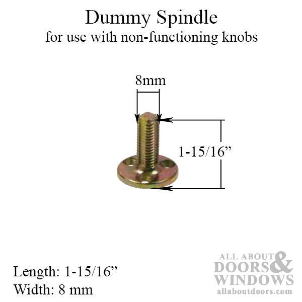 8mm Dummy Spindle - 8mm Dummy Spindle
