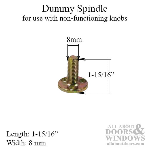 8mm Dummy Spindle - 8mm Dummy Spindle