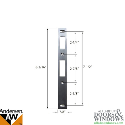 Andersen / EMCO Storm Door Strike Plate - Discontinued - Andersen / EMCO Storm Door Strike Plate - Discontinued