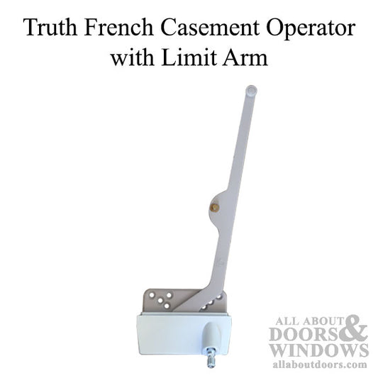 Truth French Casement operator with limit arm