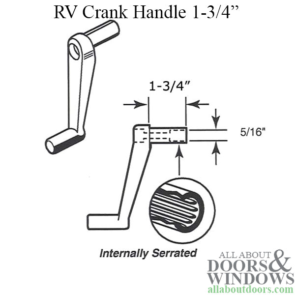 RV Crank Handle 1-3/4