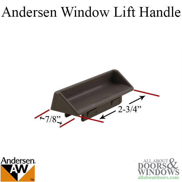 Lift Handle - Andersen Perma-Shield Narroline window - Stone - Lift Handle - Andersen Perma-Shield Narroline window - Stone