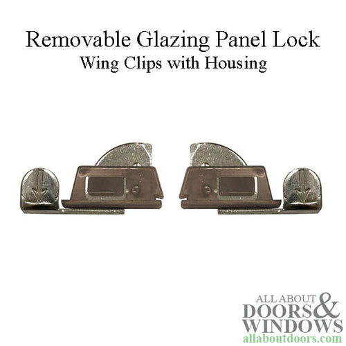 Andersen Removable Glazing Panel Wing Clips with Housing - Stone - Andersen Removable Glazing Panel Wing Clips with Housing - Stone