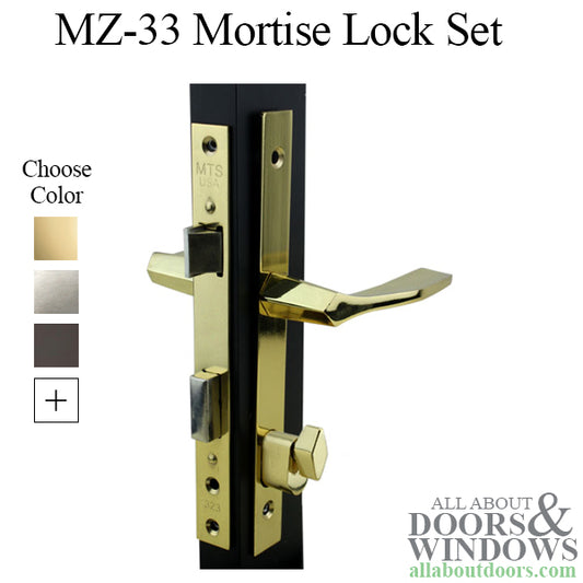 Papaiz Single Cylinder Lock and Handle Set for 1 Inch to 1.25 Inch Door Thickness