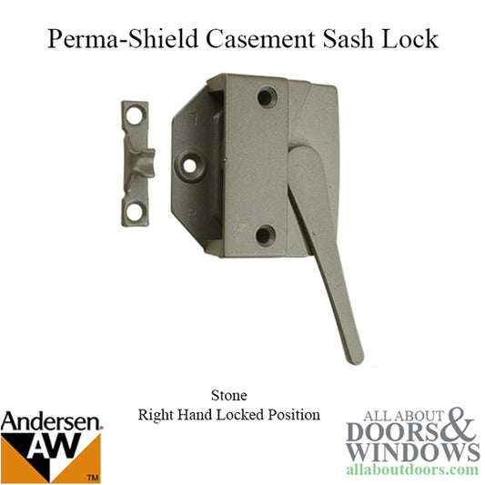 Andersen Casement Window Sash Lock, Perma-Shield 1979-95, RH - Stone