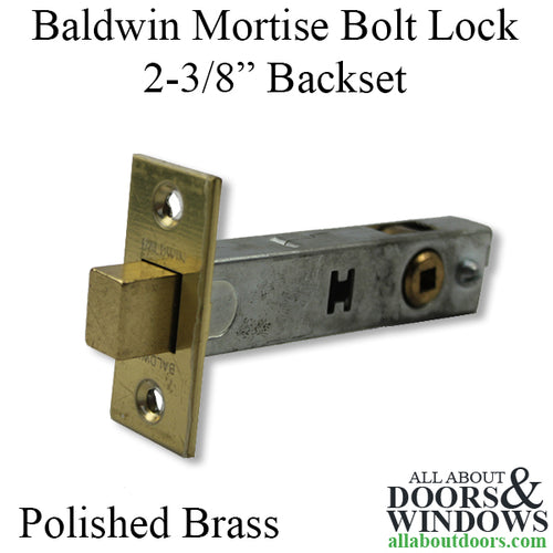 Baldwin Mortise Bolt Lock, 2-3/8