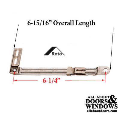 Roto 6-5/16 Roto-Dyad Connecting Arm Bracket - Notched