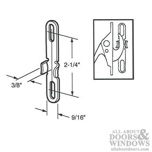 Window Lock Keeper for Casement Window - Window Lock Keeper for Casement Window