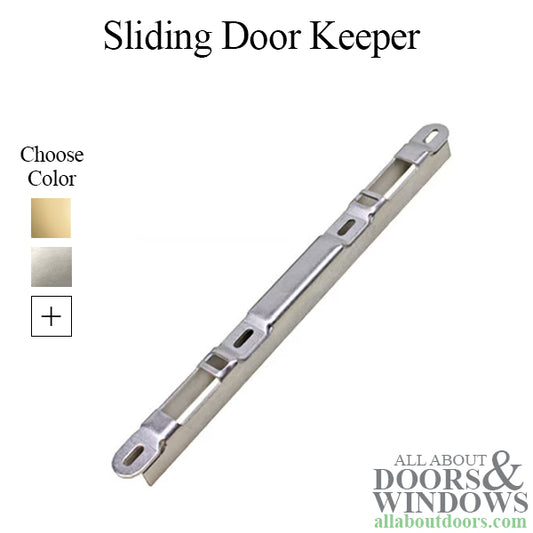 Narrow Sliding Door Strike Plate Keeper 3/4" Raised Dual Point Lock