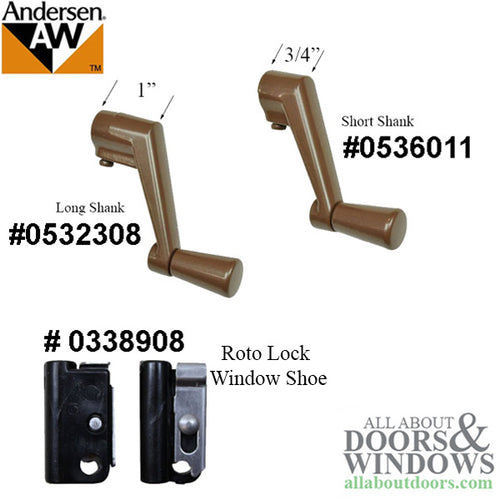 Andersen Awning Window Operator Flexivent Beauty-Line 12-3/8 Short Arm Bronze - Andersen Awning Window Operator Flexivent Beauty-Line 12-3/8 Short Arm Bronze
