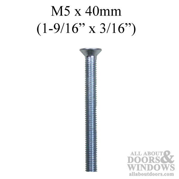 M5 x 40mm Countersunk Screw, Inside Operation - M5 x 40mm Countersunk Screw, Inside Operation