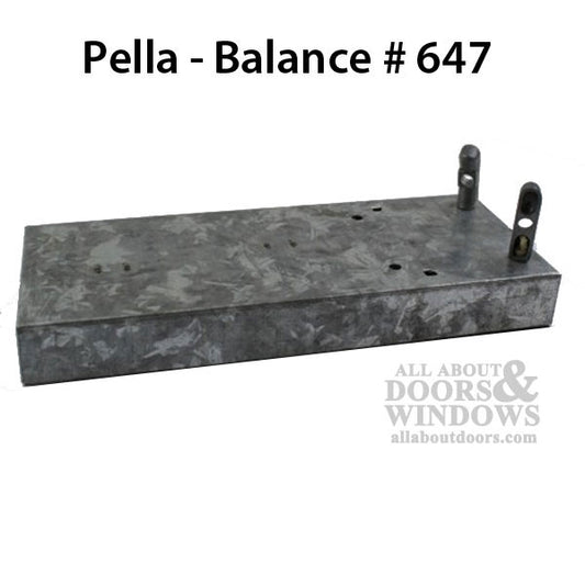 Balance, Double hung window Pella # 647 - Exchange Required