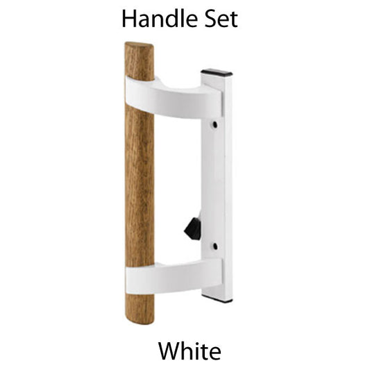 Handle Set - Sliding Patio Door, Extruded Aluminum / Diecast - White