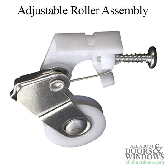 Adjustable Roller Assembly with 1 Inch Nylon Wheel for Sliding Screen Door