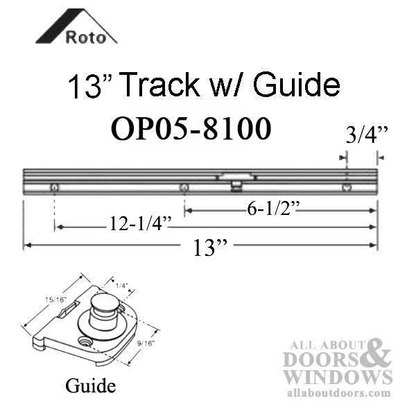 Roto Slider Bracket for Track - Roto Slider Bracket for Track