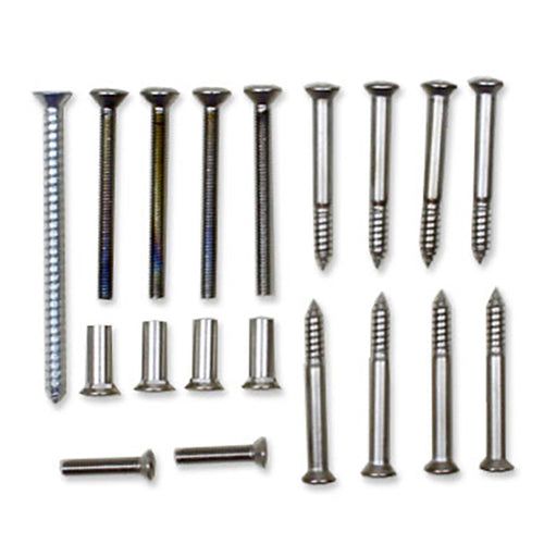 Satin Nickel Screw Pack for Perma Shield Gliding Door Newbury Handle Set - Satin Nickel Screw Pack for Perma Shield Gliding Door Newbury Handle Set