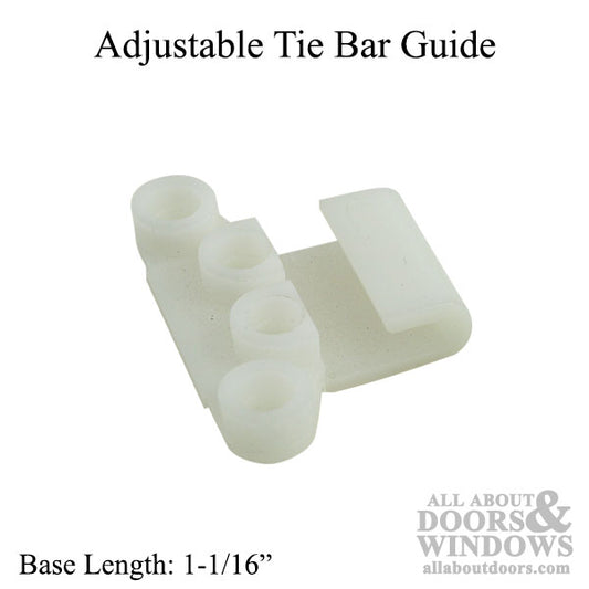 Guide, Adjustable Tie Bar,  Casement - White