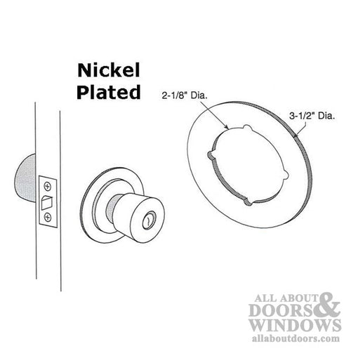 Door Handle Cover Plate for 0.5 Inch to 2.125 Inch Holes - Door Handle Cover Plate for 0.5 Inch to 2.125 Inch Holes