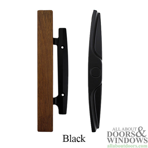 Door Handle For Glass Sliding Doors Exterior Wood Handle With Interior Plastic Handle - Door Handle For Glass Sliding Doors Exterior Wood Handle With Interior Plastic Handle