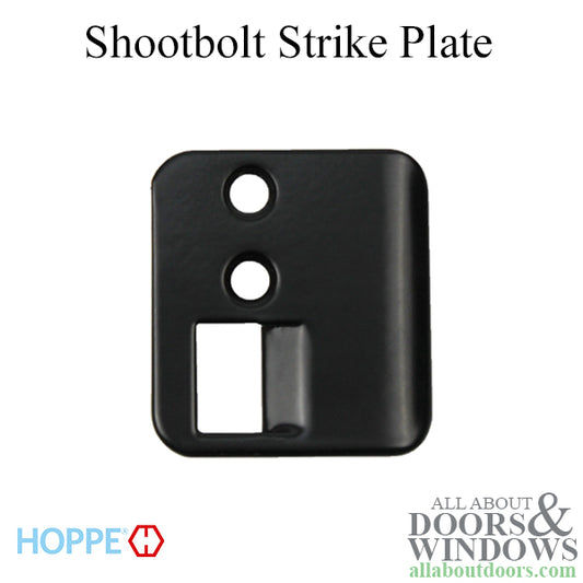 Strike Plate, P7012022, Left, Shootbolt.1.63 x 1.75 - Matte Black