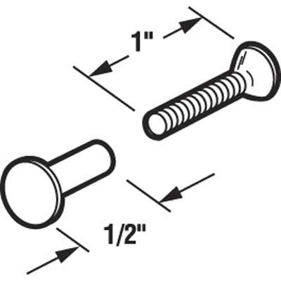 Post & Screws, Binder 1 inch- Aluminum (Thru-Bolt) - Post & Screws, Binder 1 inch- Aluminum (Thru-Bolt)