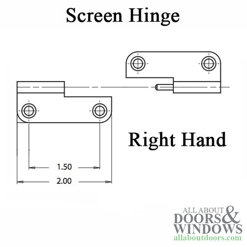 Truth 29.21 Push Out wood Window hardware,  Right Hand - Truth 29.21 Push Out wood Window hardware,  Right Hand