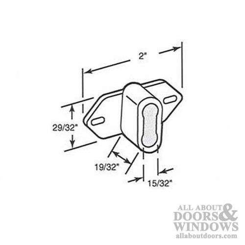 Drawer Track Back Plate - Nylon - Drawer Track Back Plate - Nylon