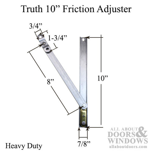 Truth 10 Inch HD Friction Adjusters, Anderberg FA33SS Series - Truth 10 Inch HD Friction Adjusters, Anderberg FA33SS Series