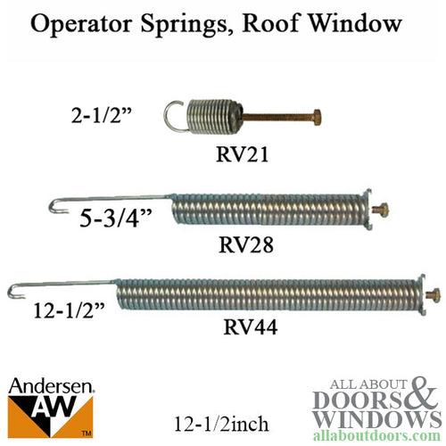 Operator Spring, Andersen Roof Window - RV44 - Operator Spring, Andersen Roof Window - RV44